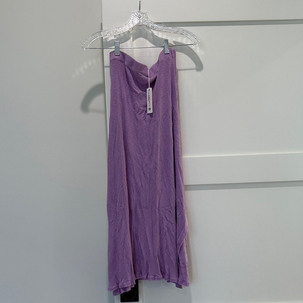 Sundry Lavender Ribbed skirt